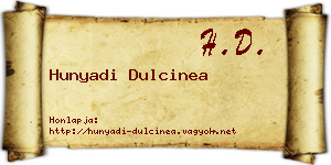 Hunyadi Dulcinea névjegykártya